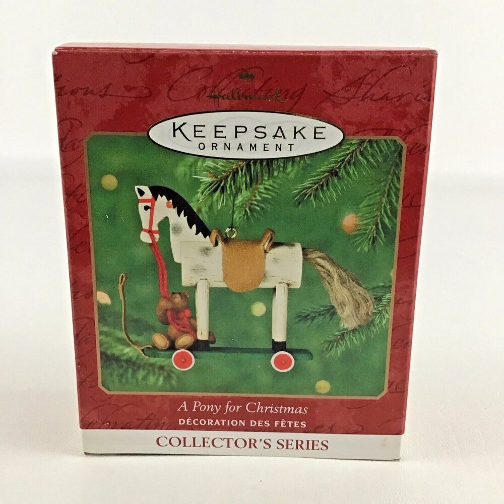 Hallmark Keepsake Ornament A Pony For Christmas #3 Collector's Vintage 2000 New